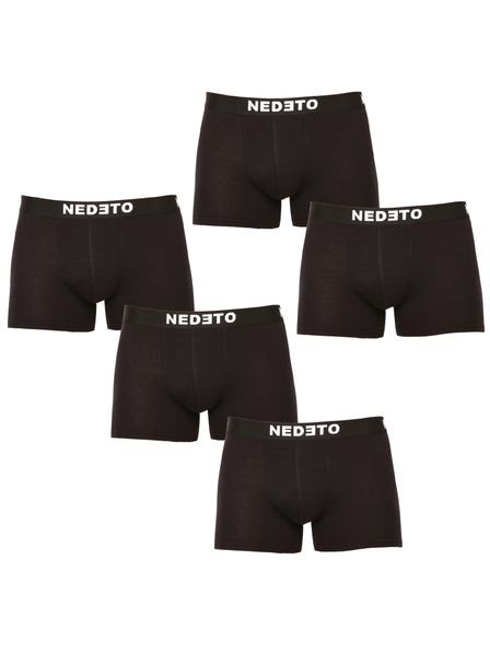 Nedeto Комплект от пет - мъжки боксерки Nedeto черни