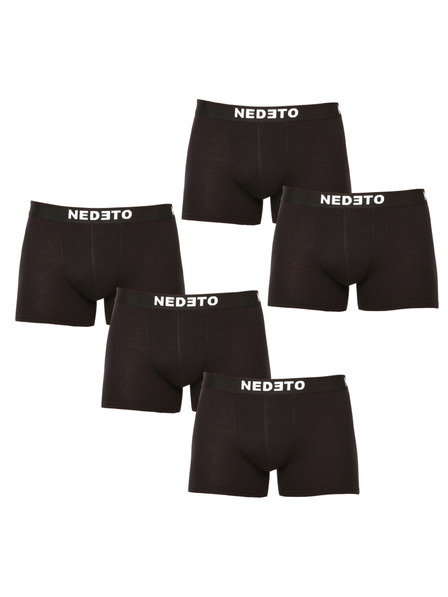Nedeto Комплект от пет - мъжки боксерки Nedeto черни
