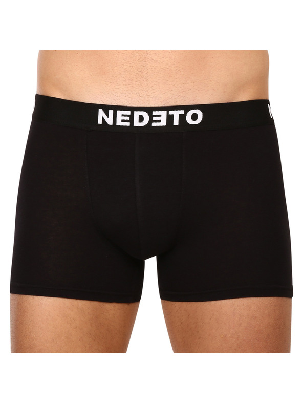 Nedeto Набор от десет - (8+2 безплатно) мъжки боксерки Nedeto черни