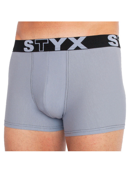 Styx Мъжки боксерки Styx спортна гума светлосиви