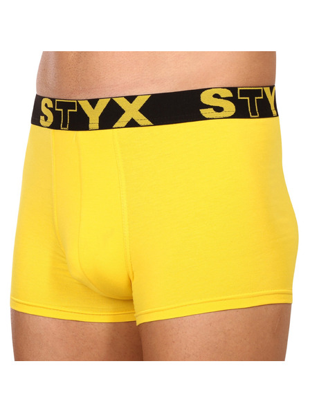 Styx Мъжки боксерки Styx спортна гума жълти