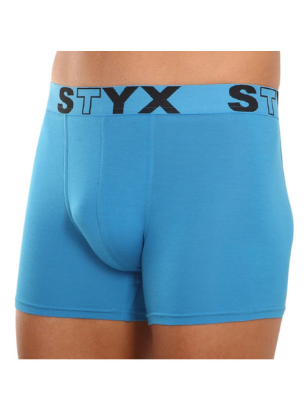 Styx Мъжки боксерки Styx long спортна гума светлосини