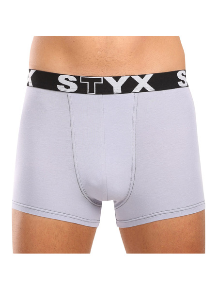 Styx Комплект от три - мъжки боксерки Styx спортни ластични сиви