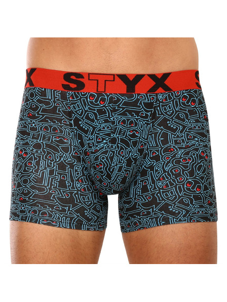 Styx Мъжки боксерки Styx long art спортна гума doodle