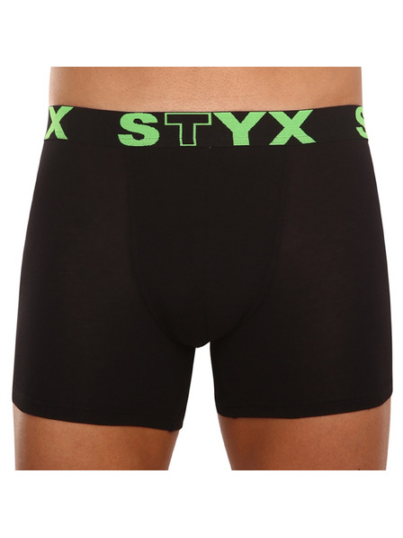 Styx Мъжки боксерки Styx long спортен ластик черни