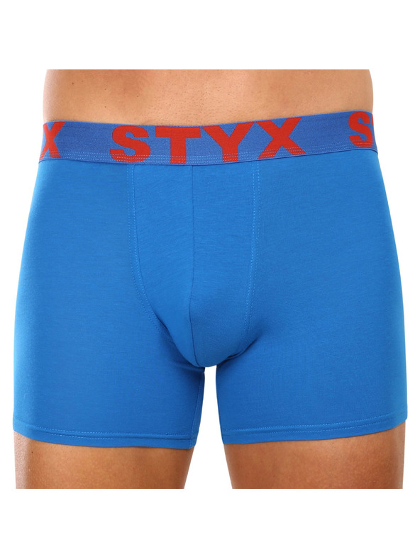 Styx Мъжки боксерки Styx long спортна гума сини