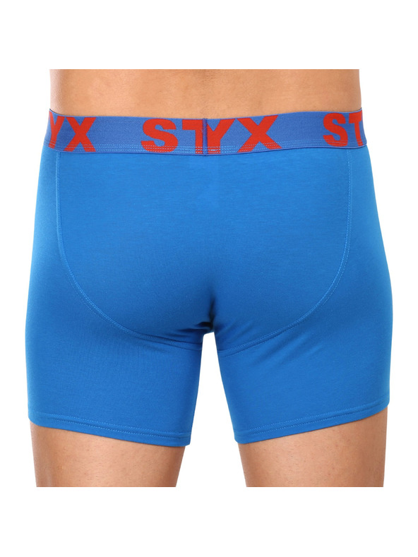 Styx Мъжки боксерки Styx long спортна гума сини