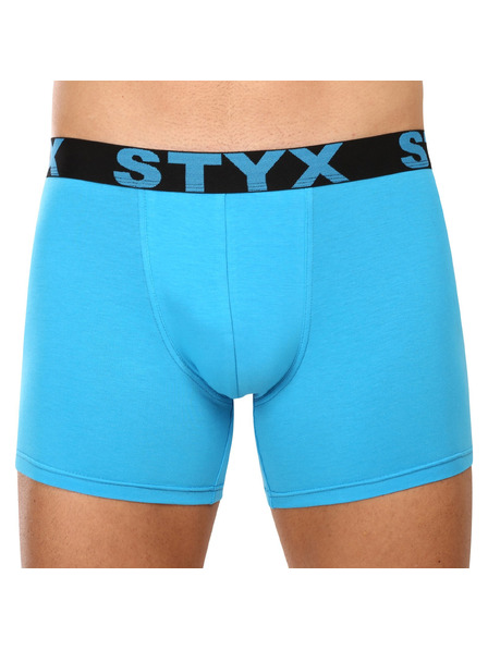 Styx Мъжки боксерки Styx long спортна гума светлосини