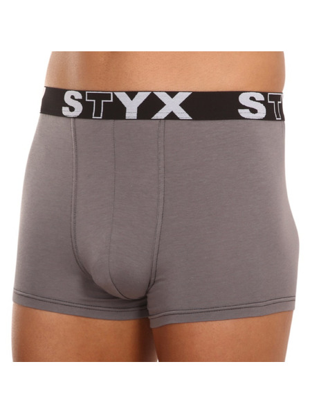 Styx Мъжки боксерки Styx спортна гума тъмносиви