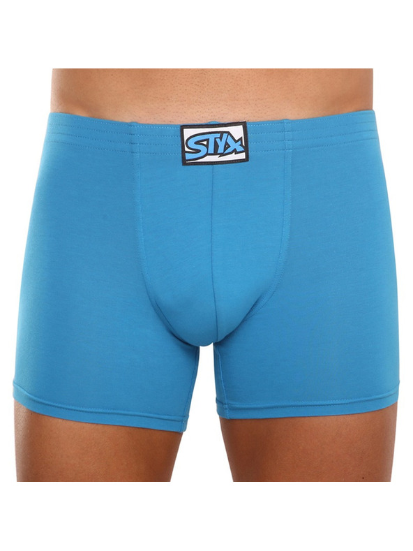 Styx Мъжки боксерки Styx long класична еластична лента сини