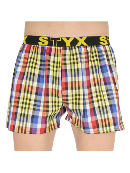 Styx Мъжки спортни гумени шорти Styx многоцветни