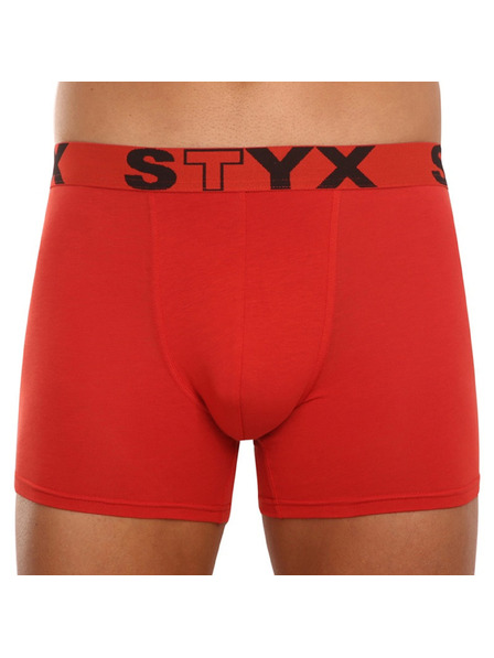 Styx Мъжки боксерки Styx long спортна еластична лента червени