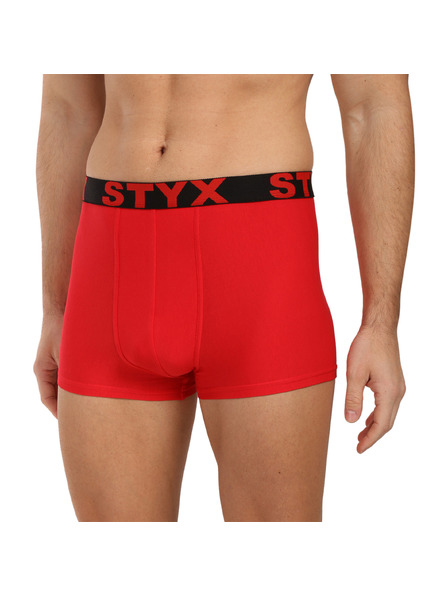 Styx Мъжки боксерки Styx спортна еластична лента червени