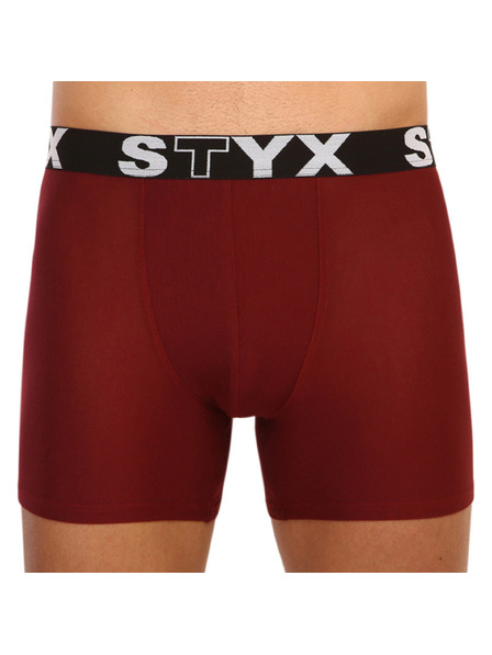 Styx Мъжки боксерки Styx long спортна еластична лента винени