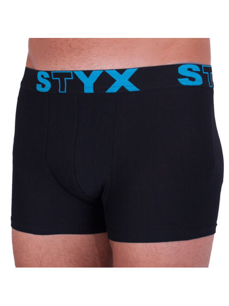 Styx Мъжки боксерки Styx спортна гума надразмер черни
