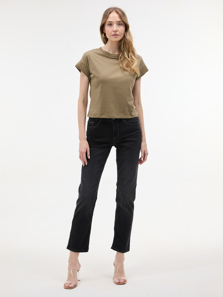 Orsay Тъмносиви дамски дънки straight fit ORSAY
