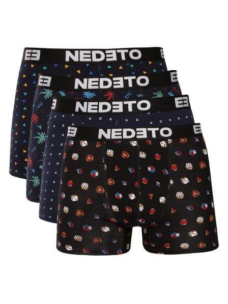 Nedeto Комплект от четири - мъжки боксерки Nedeto многоцветни
