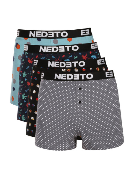 Nedeto Набор от четири - мъжки боксерки Nedeto многоцветни