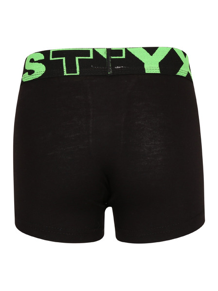 Styx Детски боксерки Styx спортна гума черни