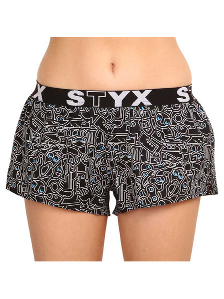 Styx Дамски спортни панталони Styx art гумена рисунка