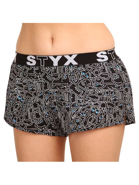 Styx Дамски спортни панталони Styx art гумена рисунка