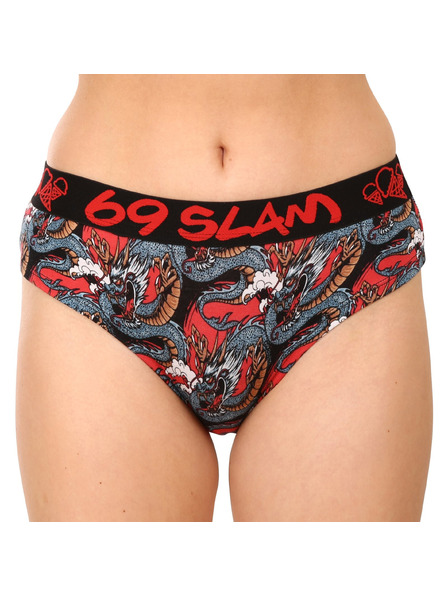 69slam Дамски бикини 69SLAM moon dragon red