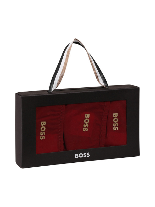 BOSS Комплект от три - дамски бикини BOSS червени