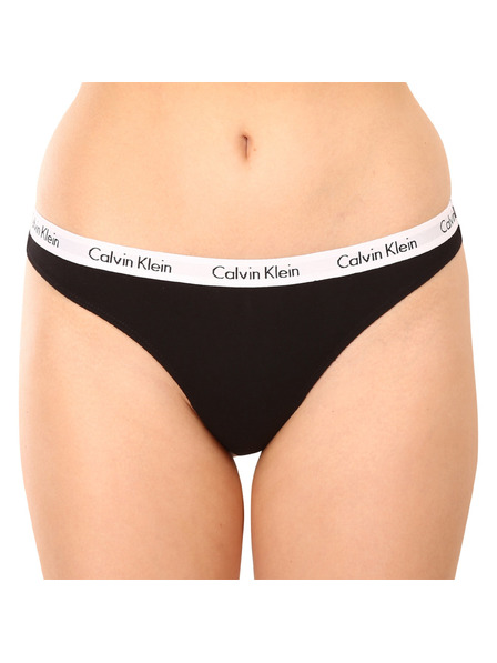 Calvin Klein Комплект от три - дамски танга Calvin Klein черни