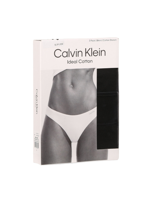 Calvin Klein Комплект от три - дамски бикини Calvin Klein черни