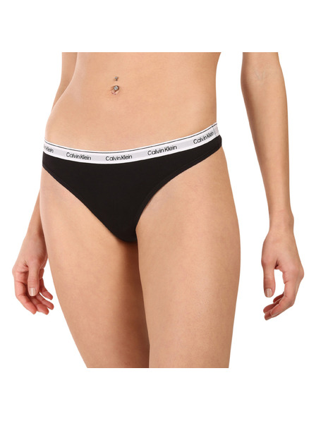 Calvin Klein Комплект от пет - дамски танга Calvin Klein черни