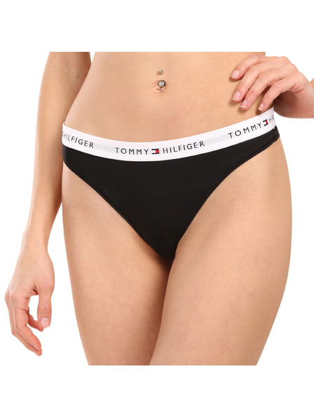 Tommy Hilfiger Комплект от пет - дамски бикини и танга Tommy Hilfiger черни