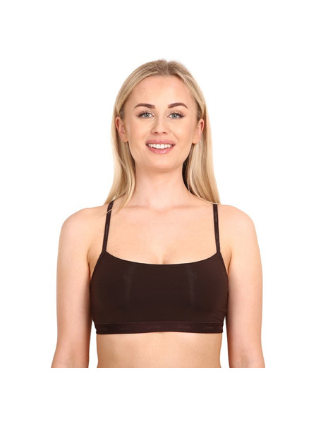 Calvin Klein Дамска сутиен Calvin Klein тъмно кафява