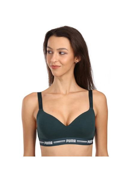 Puma Дамски спортен сутиен Puma зелен
