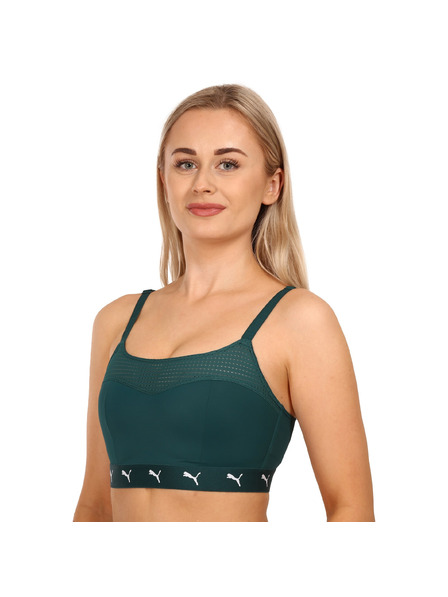 Puma Дамски спортен сутиен Puma зелен