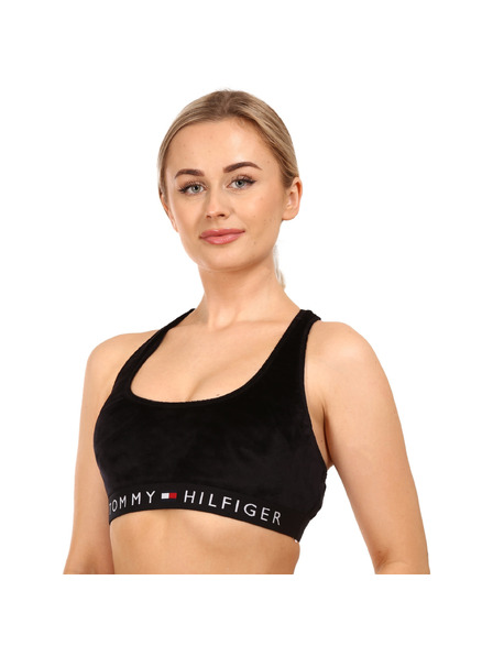 Tommy Hilfiger Дамски сутиен Tommy Hilfiger микрофибър черен