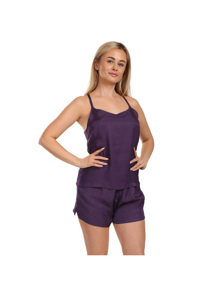 Calvin Klein Дамска пижама Calvin Klein лилава