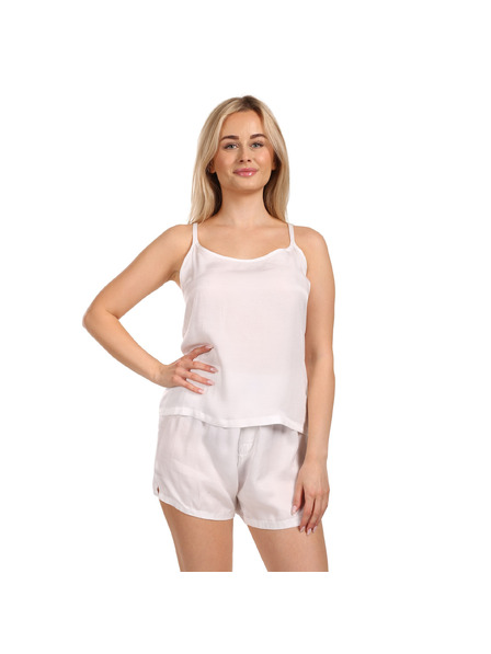 Calvin Klein Дамска пижама Calvin Klein бяла