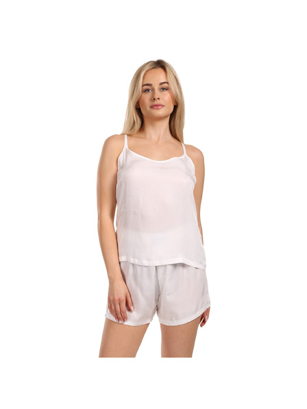 Calvin Klein Дамска пижама Calvin Klein бяла