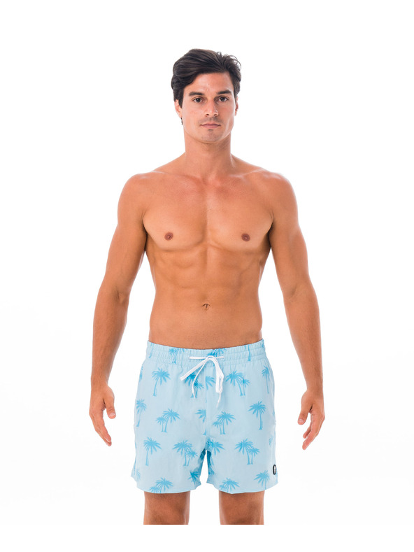 69slam Мъжки бански 69SLAM PALM BLUE