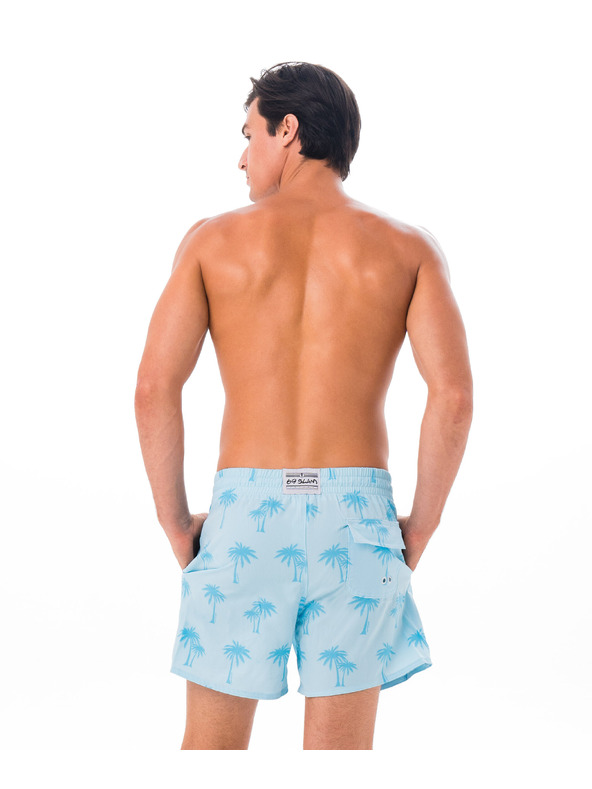 69slam Мъжки бански 69SLAM PALM BLUE