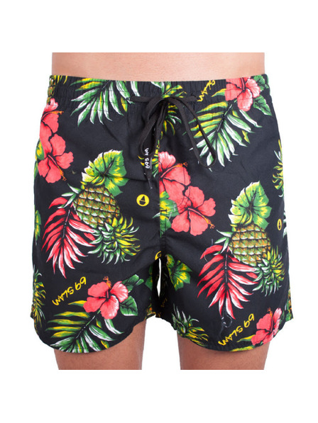69slam Мъжки бански 69SLAM boardshort leilani black