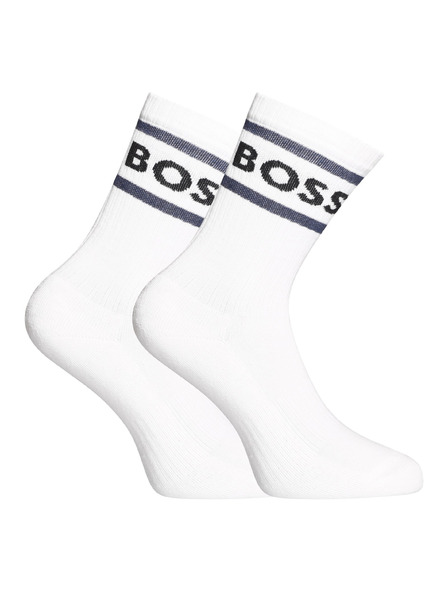 BOSS Комплект от три - чорапи BOSS високи бели