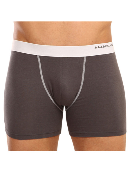 69slam Мъжки боксерки 69SLAM fit bamboo plain