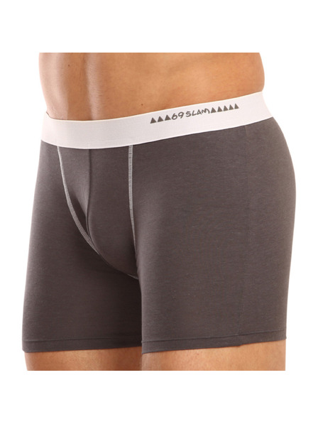 69slam Мъжки боксерки 69SLAM fit bamboo plain