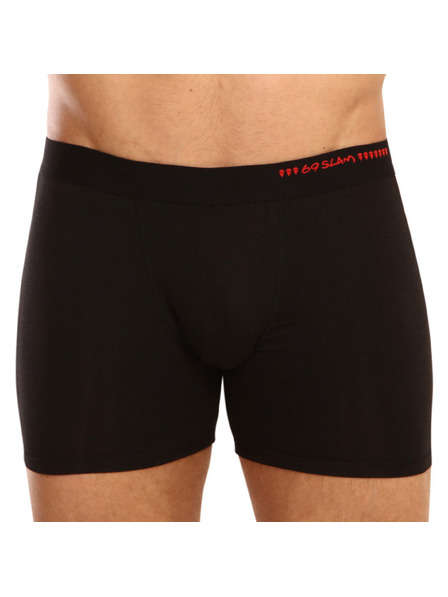 69slam Мъжки боксерки 69SLAM fit bamboo plain