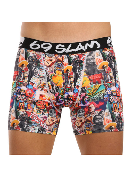 69slam Мъжки боксерки 69SLAM fit MEXICOLLAGE DYLAN