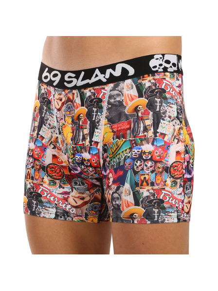 69slam Мъжки боксерки 69SLAM fit MEXICOLLAGE DYLAN