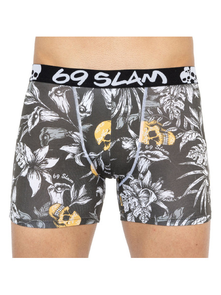 69slam Мъжки боксерки 69SLAM fit bamboo wild garden