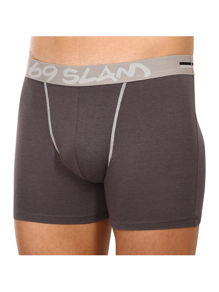 69slam Мъжки боксерки 69SLAM fit bamboo plain
