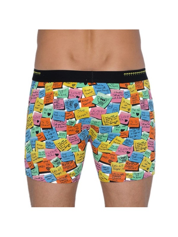 69slam Мъжки боксерки 69SLAM Fit Bamboo Post It